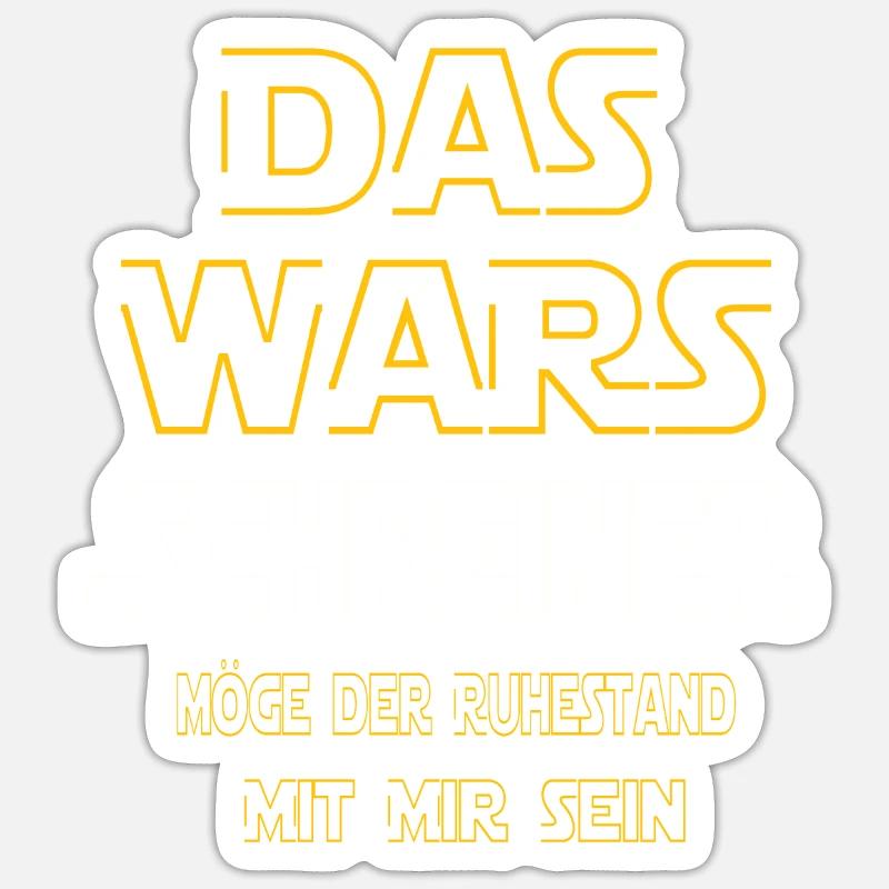 Rente Schreiner Rente Geschenk - Sticker Größe S (10 x 10 cm) - Mattweiß