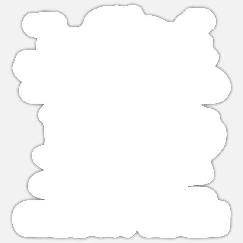 Rollstuhl Rollstuhlfahrer Witzig - Sticker Größe S (10 x 10 cm) - Mattweiß