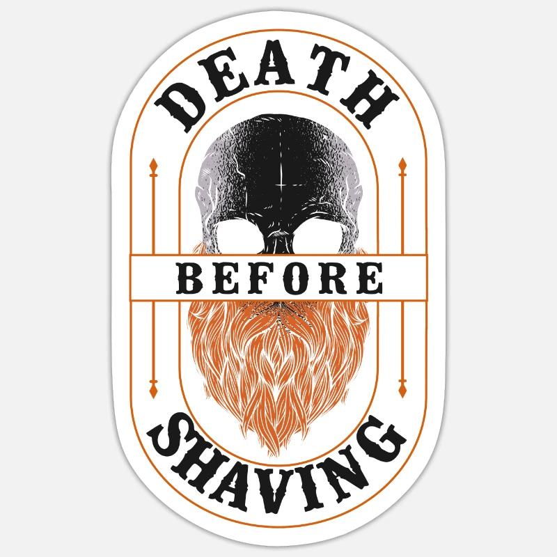 Beard Lover Bearded Man Ginger Sticker Größe S (10 x 10 cm)