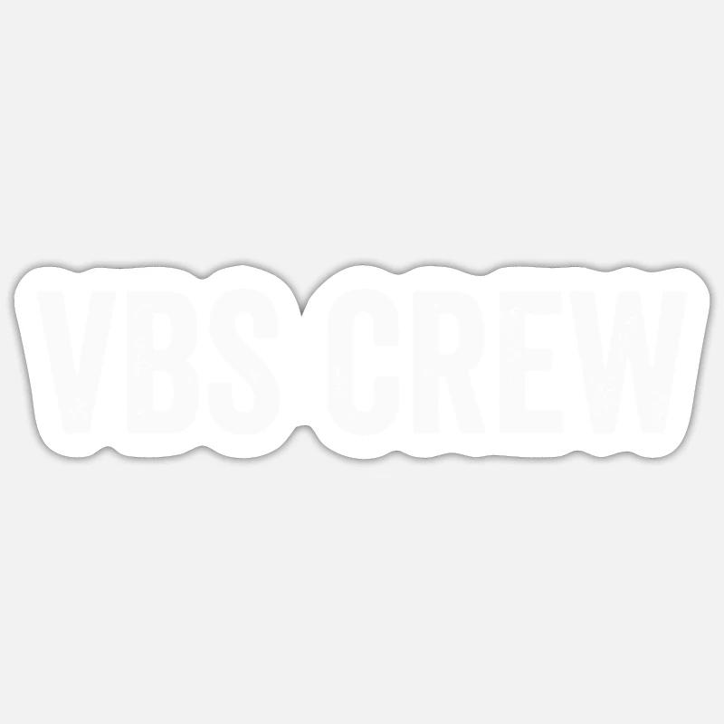 Équipage VBS - Sticker taille S (10 x 10 cm) - blanc mat
