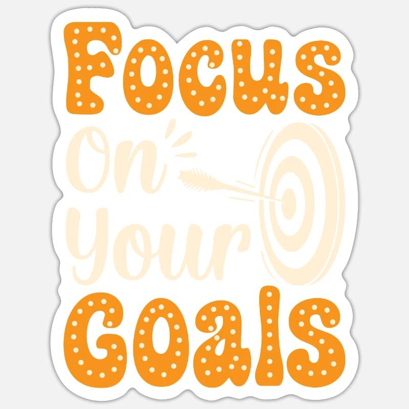 Focus/Courage Gift Idea - Sticker size S (10 x 10 cm) - white matte