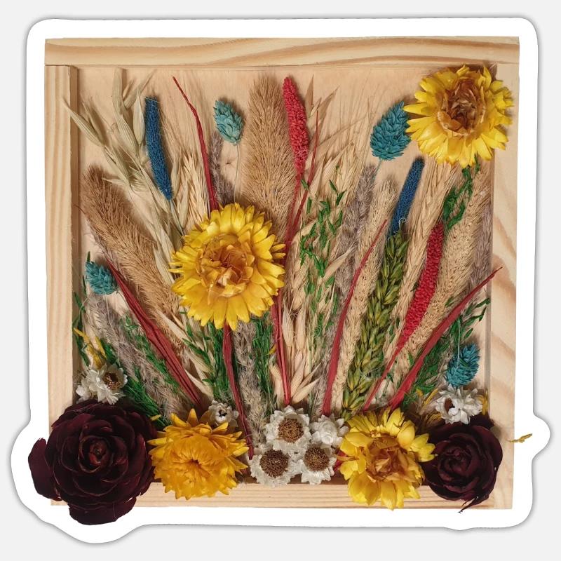 Polish Summer Meadow Composition - Sticker size S (10 x 10 cm) - white matte