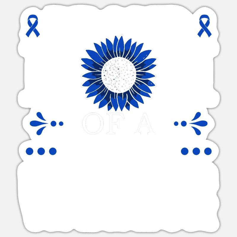 Fière maman d’un myalgique - Sticker taille S (10 x 10 cm) - blanc mat