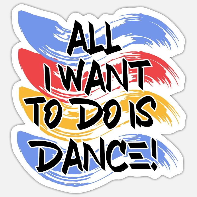 Breakdancing - Sticker size S (10 x 10 cm) - white matte