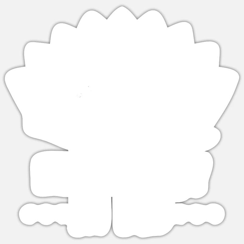 Bed Sleeping Sloth Funny - Sticker size S (10 x 10 cm) - white matte