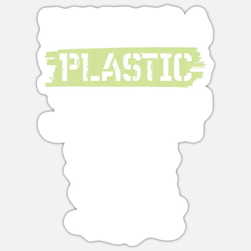 Environmental Pollution Plastic Save the Ocean Sticker size S (10 x 10 cm)