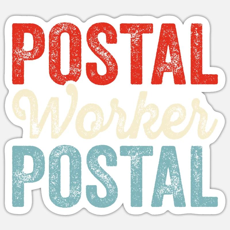 Postman Postman Postman - Sticker size S (10 x 10 cm) - white matte