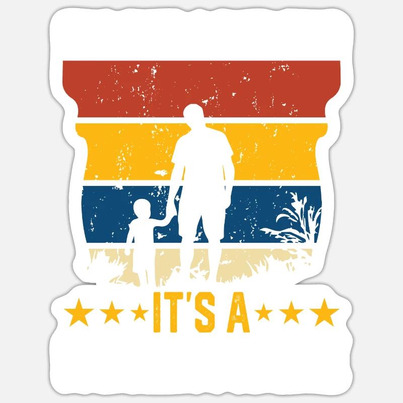 Daddy Dad - Sticker size S (10 x 10 cm) - white matte