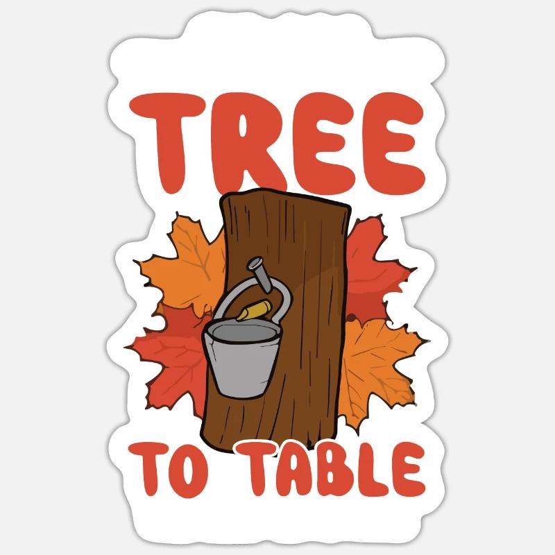 Tradition et cônes de Maple Sirop Canada Sticker taille S (10 x 10 cm)