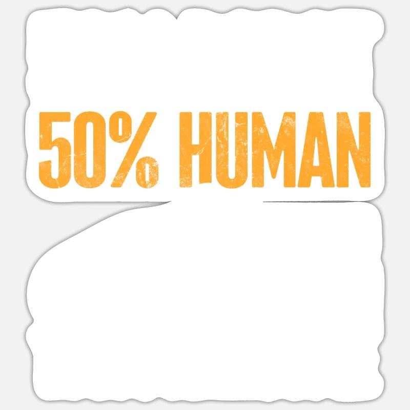 Beinprothese Amputierter - Sticker Größe S (10 x 10 cm) - Mattweiß