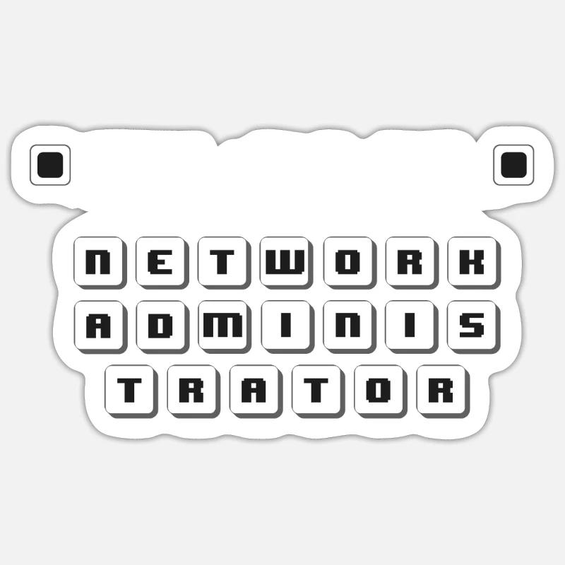 CTRL ALT DEL Funny Network Admin Computer Tech Sup Sticker Größe S (10 x 10 cm)