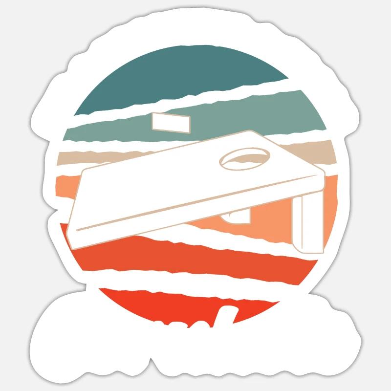 Cornhole jeu Cornhole Player Sticker taille S (10 x 10 cm)