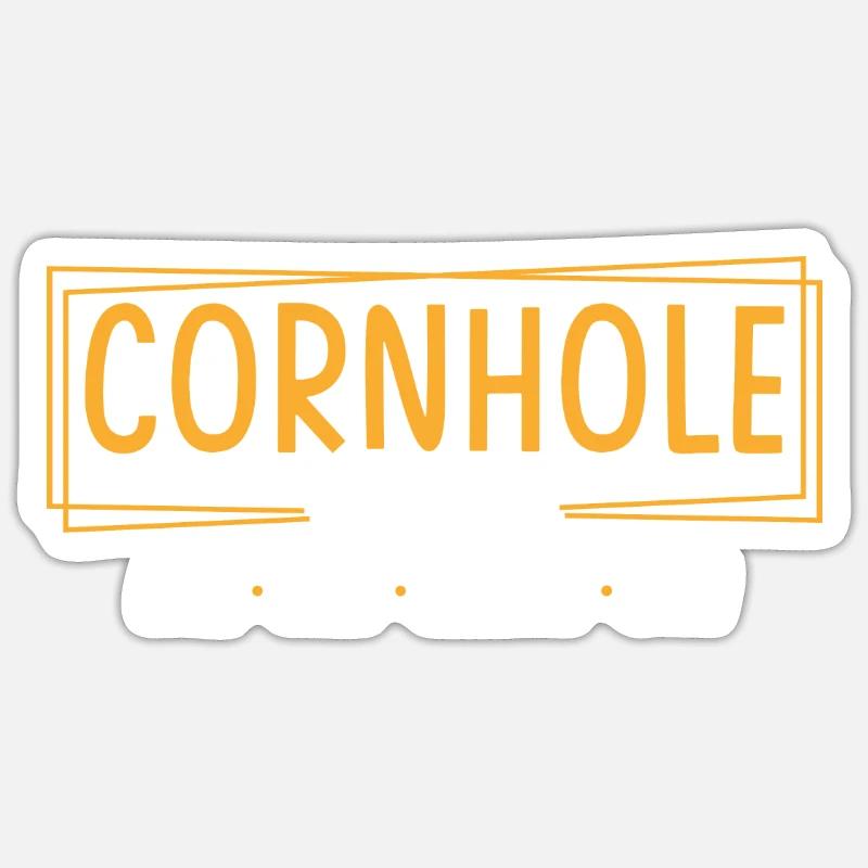 Cornhole Game Retro Sticker size S (10 x 10 cm)