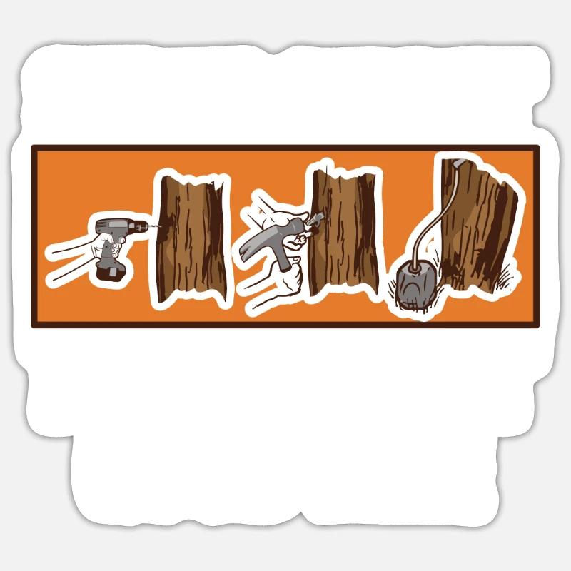 Maple syrup Canada tradition and cones Sticker size S (10 x 10 cm)