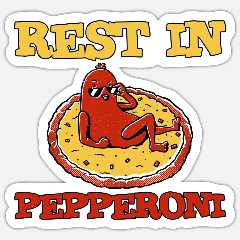 Reste dans Pepperoni 2 Sticker taille S (10 x 10 cm)