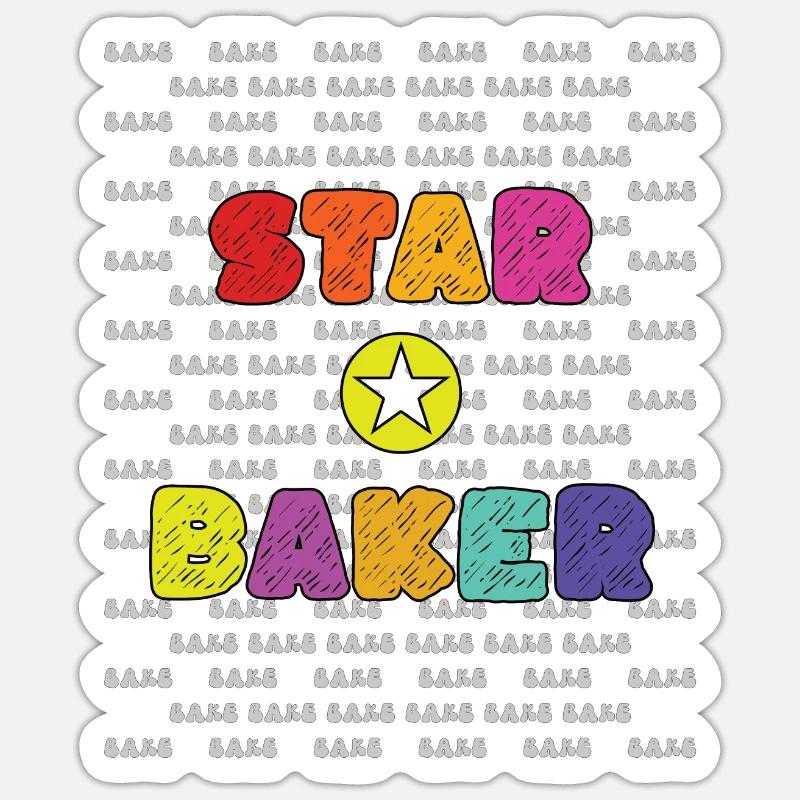Star-Bäcker Sticker Größe S (10 x 10 cm)