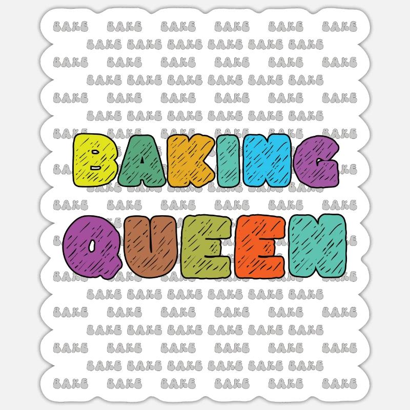 Baking queen Sticker size S (10 x 10 cm)