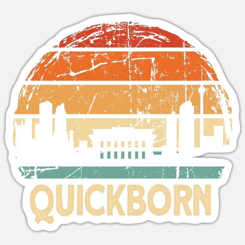 Quickborn - Sticker size S (10 x 10 cm) - white matte
