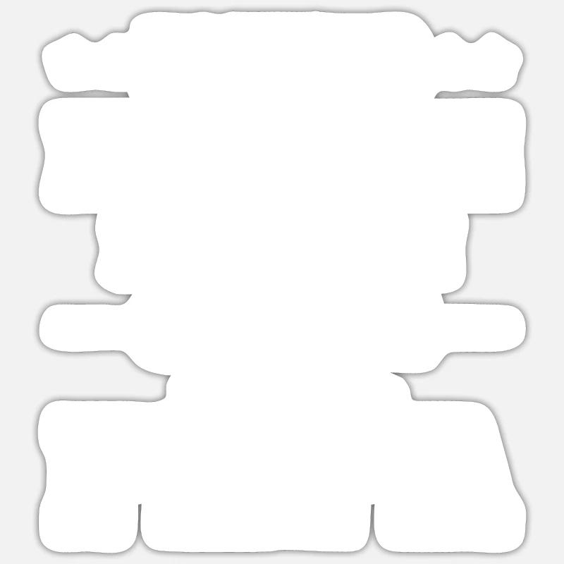 Futur Pilote d'avion comme Papa - Sticker taille S (10 x 10 cm) - blanc mat