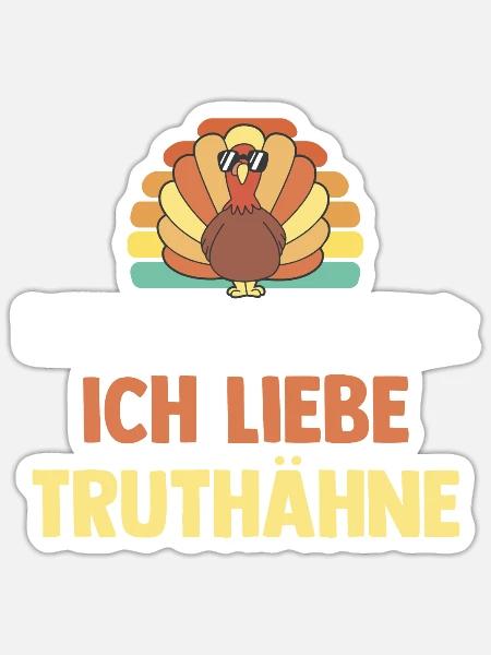 Beziehungsstatus Truthuhn Truthahn - Sticker Größe S (10 x 10 cm) - Mattweiß