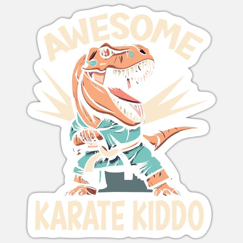 Karate - Sticker size S (10 x 10 cm) - white matte