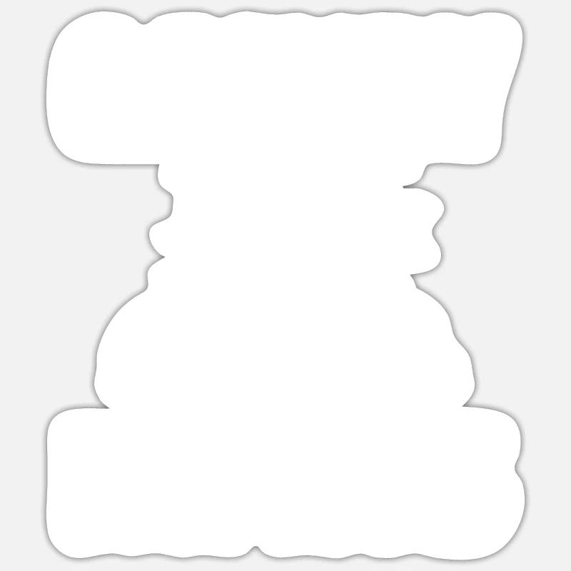 Espace, Espace, Occuper, Mars - Sticker taille S (10 x 10 cm) - blanc mat