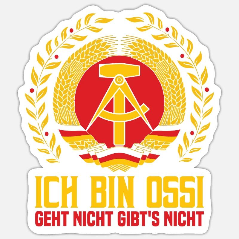 Ich Bin Ossi Sticker Größe S (10 x 10 cm)