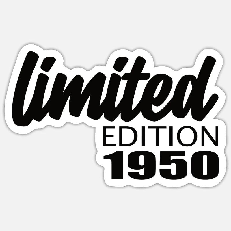 Édition limitée 1950 - Sticker taille S (10 x 10 cm) - blanc mat
