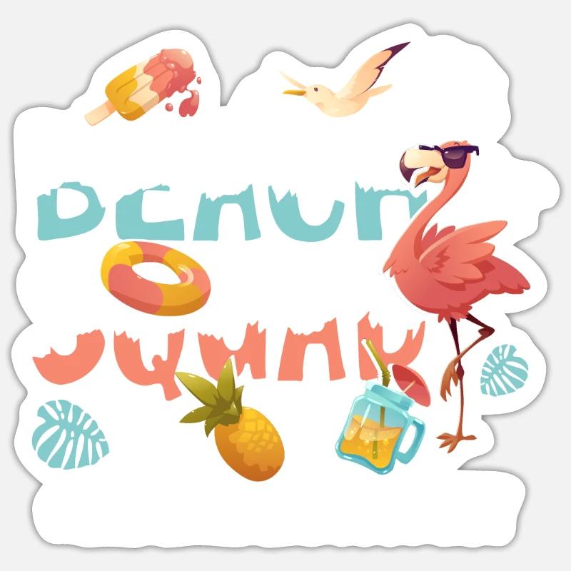 Instruktor Vacation Beach Group Sticker Größe S (10 x 10 cm)