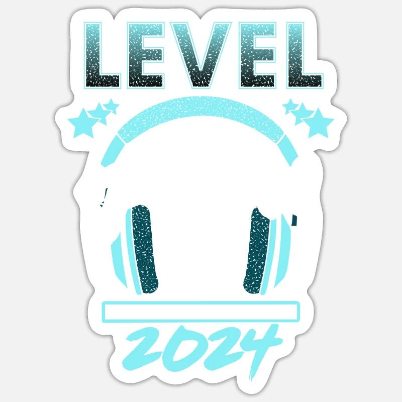 Papa Level Loading 2024 Sticker Größe S (10 x 10 cm)