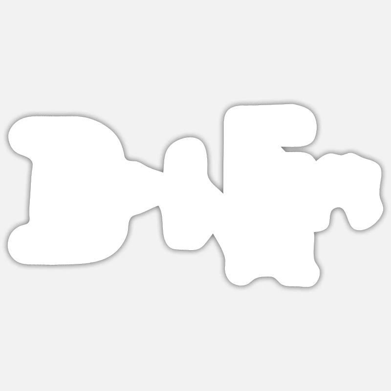 Professeur de mathématiques Professeur de mathématiques Cool - Sticker taille S (10 x 10 cm) - blanc mat