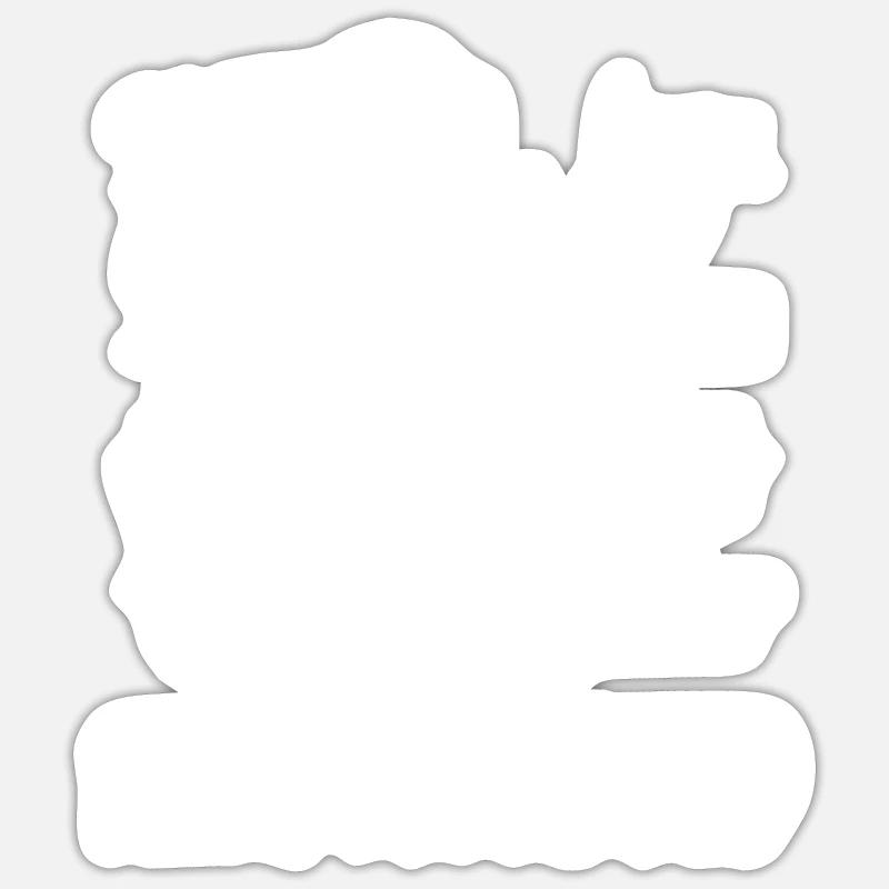 Mathelehrer Mathe Lehrer Papa - Sticker Größe S (10 x 10 cm) - Mattweiß