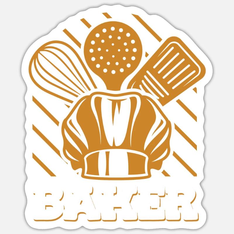 Baker Hobby Baker Bakery Confectioner Master Baker Sticker size S (10 x 10 cm)