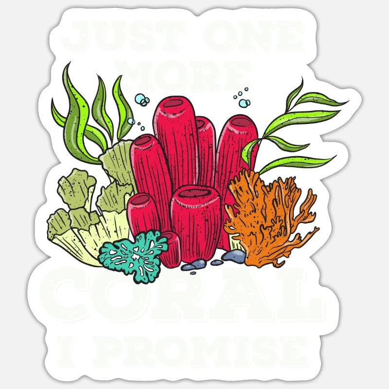 Cadeau de poisson d’aquarium - Sticker taille S (10 x 10 cm) - blanc mat