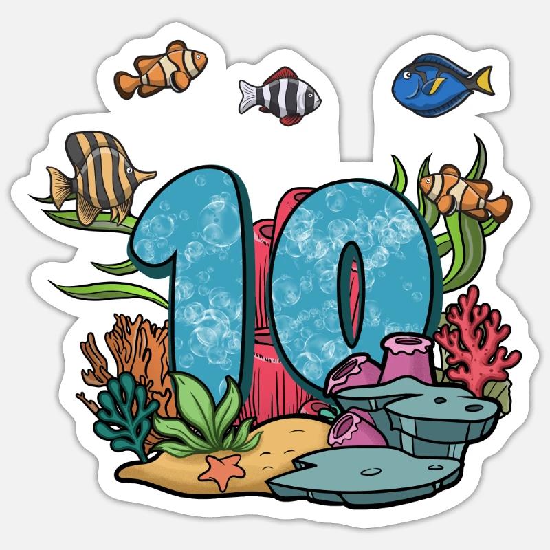 Sticker Größe S (10 x 10 cm) - 