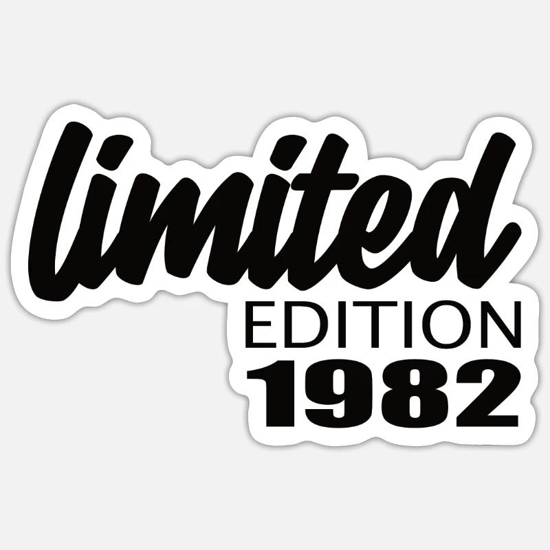 Édition limitée 1982 - Sticker taille S (10 x 10 cm) - blanc mat