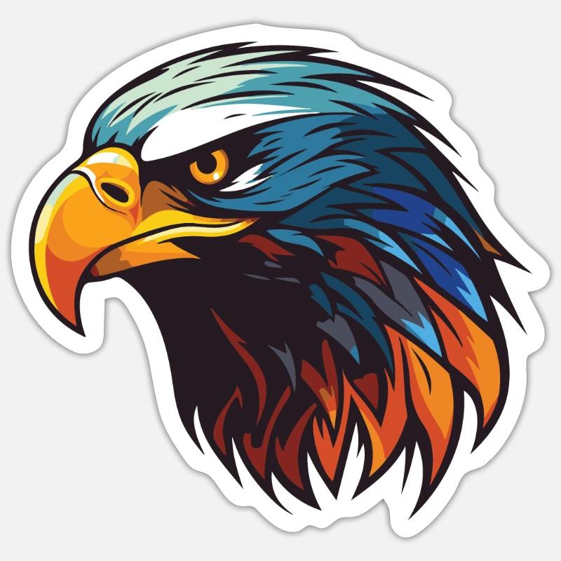 Eagle Head Sticker size S (10 x 10 cm)
