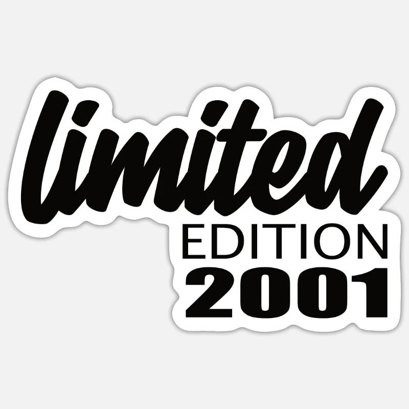 Édition limitée 2001 - Sticker taille S (10 x 10 cm) - blanc mat