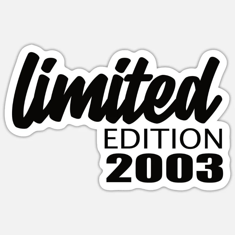 Édition limitée 2003 - Sticker taille S (10 x 10 cm) - blanc mat