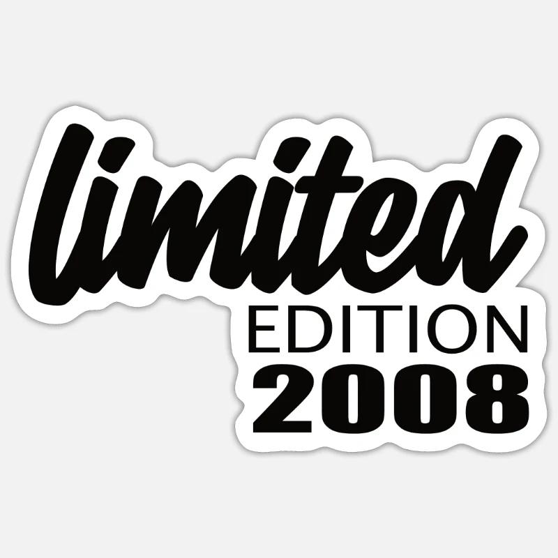 Édition limitée 2008 - Sticker taille S (10 x 10 cm) - blanc mat