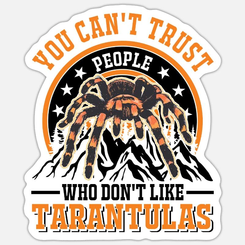 Tarantula Pet Spider Tarantula - Sticker size S (10 x 10 cm) - white matte