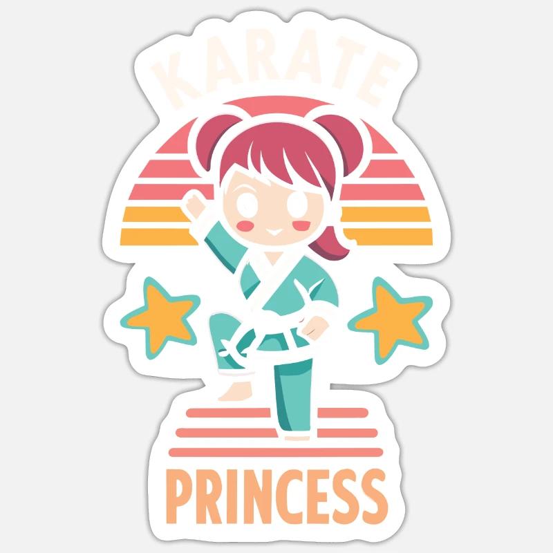 Karate - Sticker size S (10 x 10 cm) - white matte