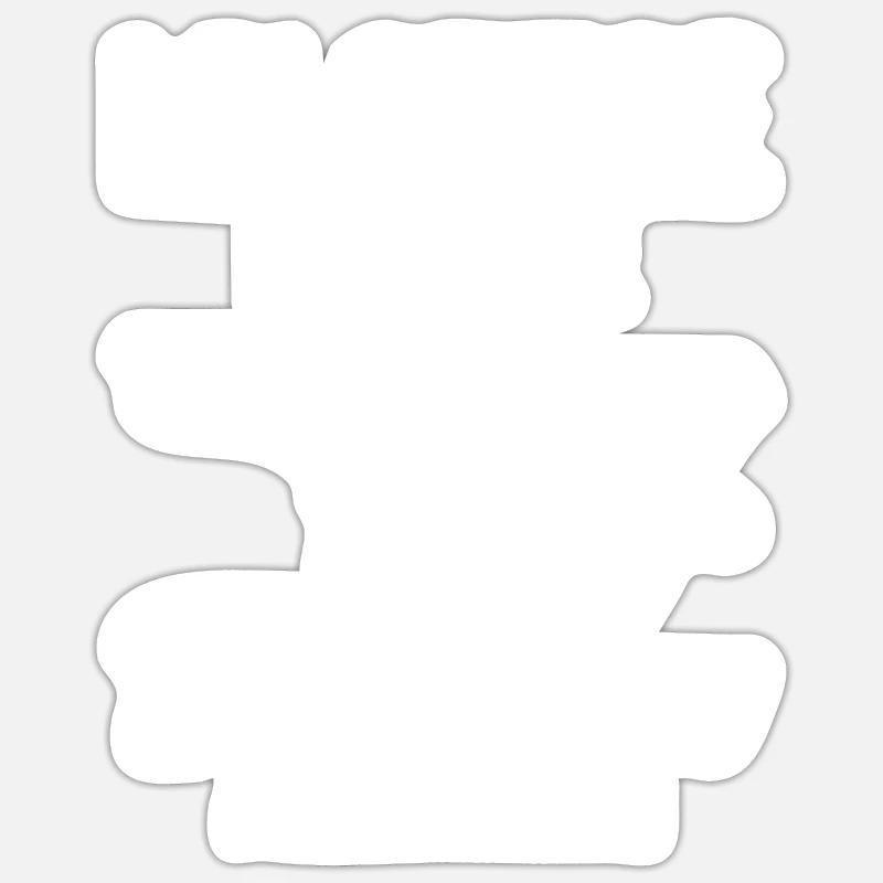 Parachutisme - Sticker taille S (10 x 10 cm) - blanc mat