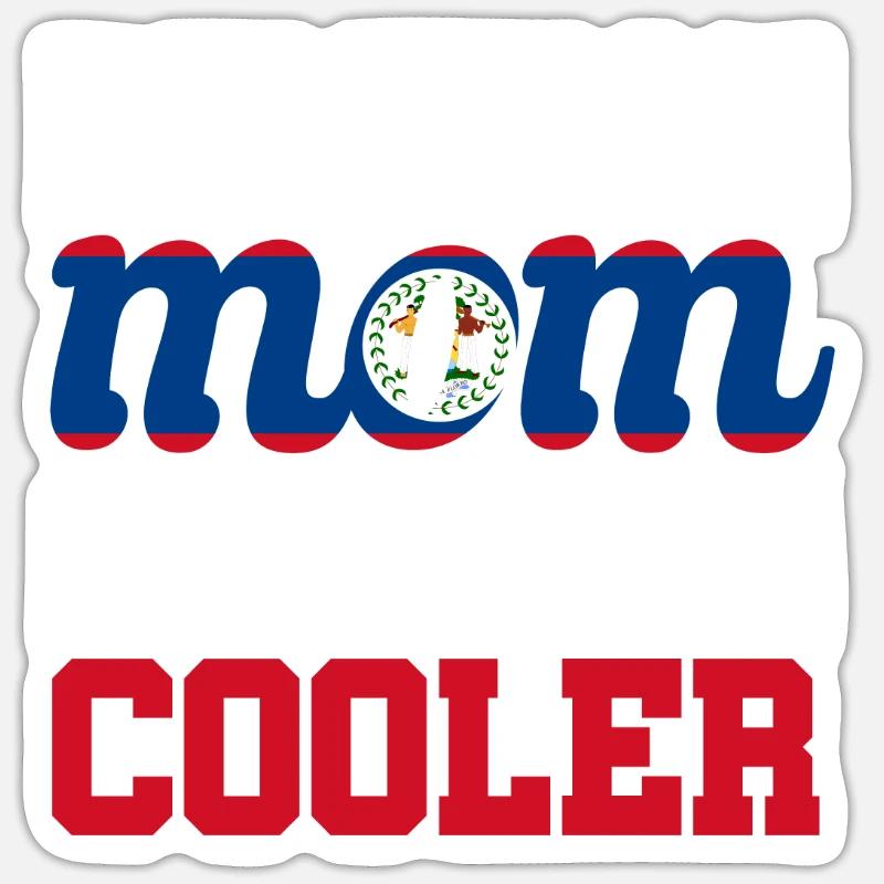 Belize Drapeau Belizer Sticker taille S (10 x 10 cm)