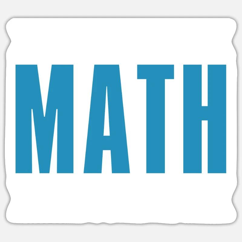 Math Teacher Math Teacher Funny - Sticker size S (10 x 10 cm) - white matte