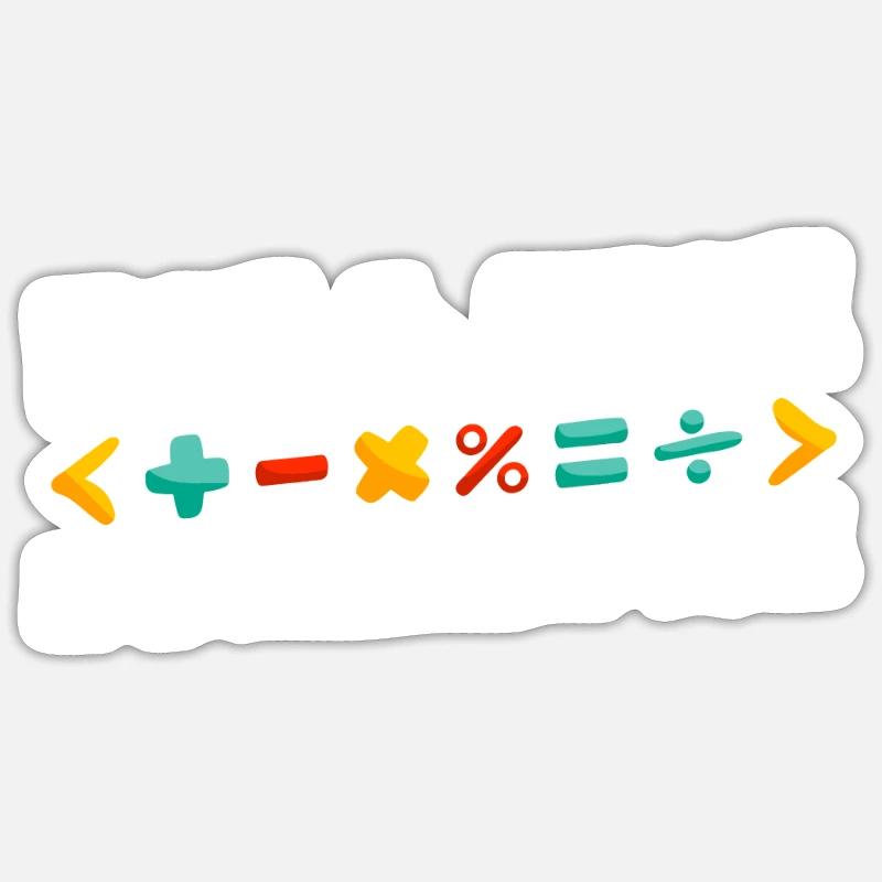 Math Teacher Math Teacher Algebra Sticker size S (10 x 10 cm)