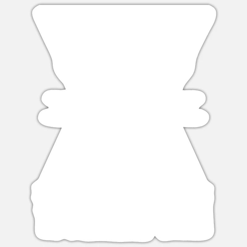 Adorez-moi - Sticker taille S (10 x 10 cm) - blanc mat