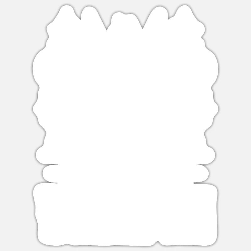 Adorez-moi - Sticker taille S (10 x 10 cm) - blanc mat