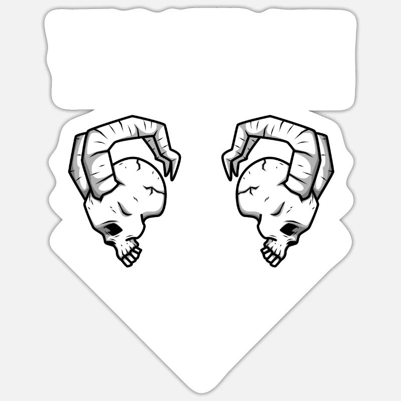Adorez-moi - Sticker taille S (10 x 10 cm) - blanc mat
