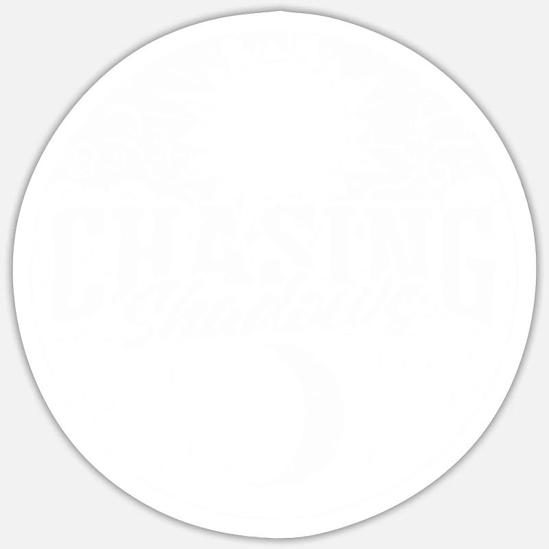 Chasing Shadows - Eclipse - Sticker size S (10 x 10 cm) - white matte